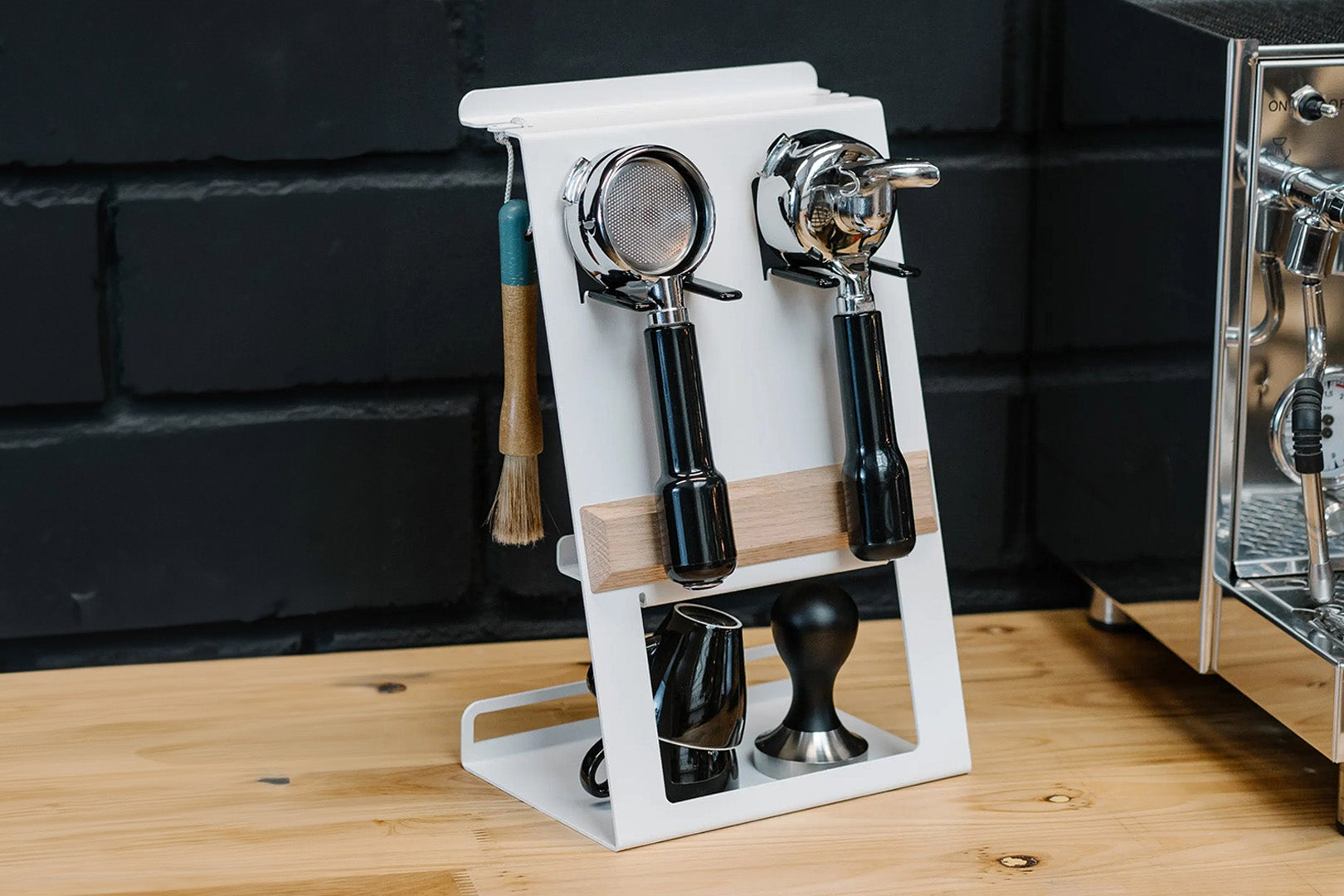Flate Station mit Siebträgerhalter für Barista Zubehör – Brewspire Shop