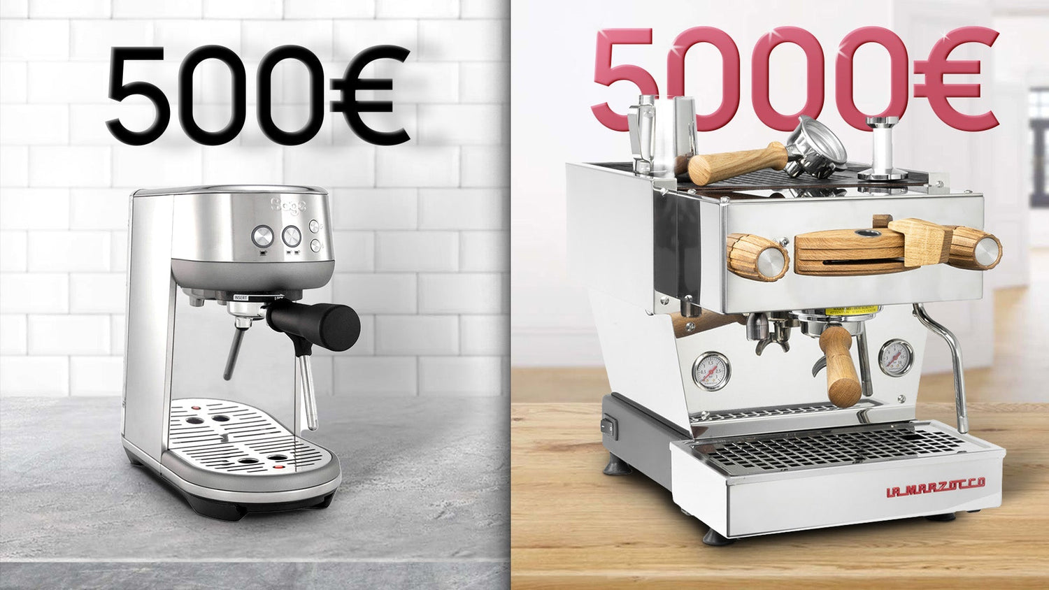 Was unterscheidet eine 500€ von einer 5000€ Siebträgermaschine?