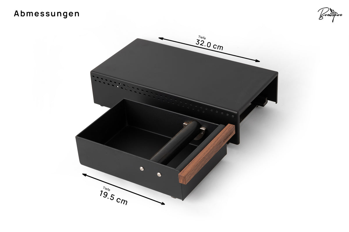 Sudschublade - eurista knock drawer L black