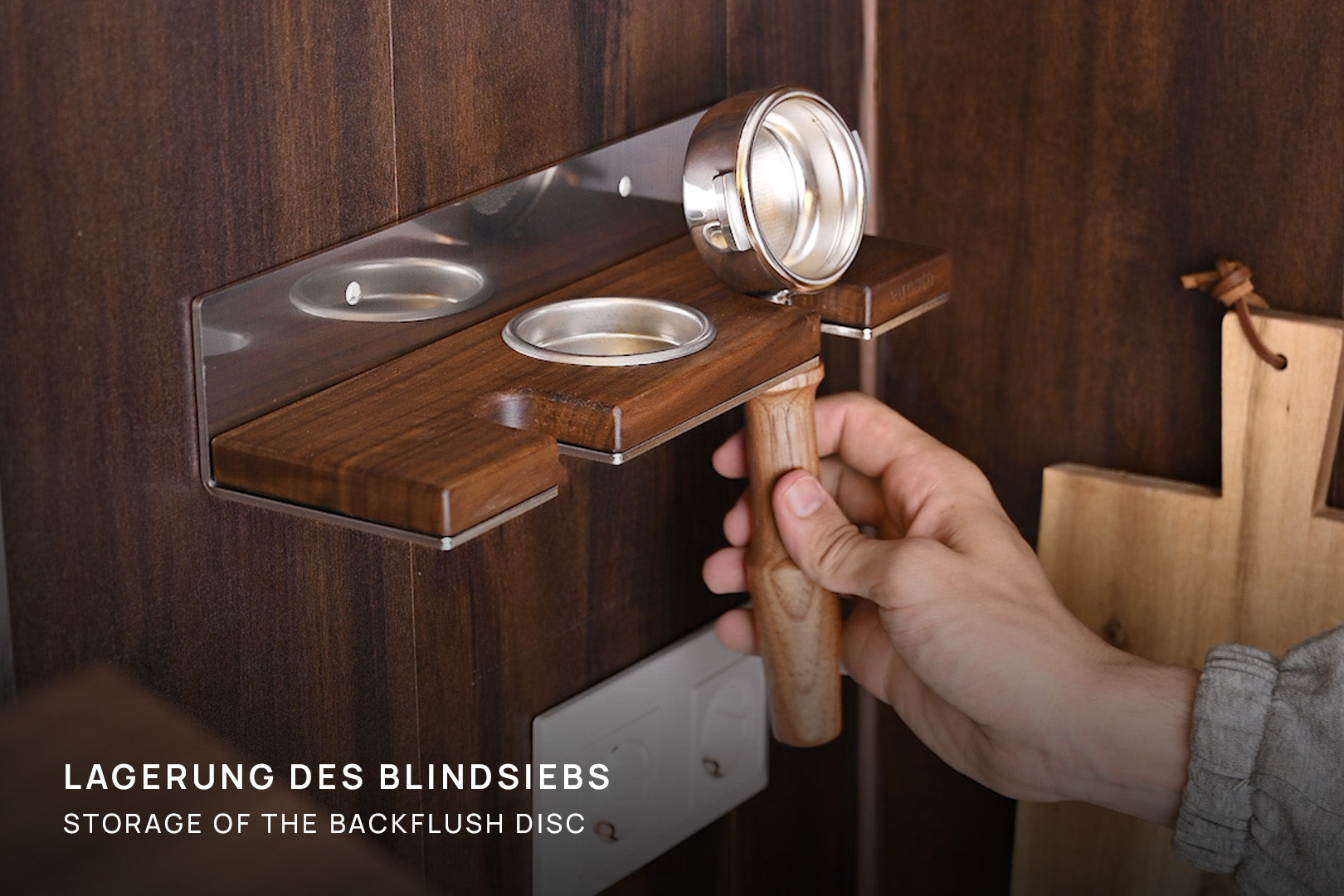 eurista wallmount - Wandhalterung für Siebträger & Barista-Zubehör