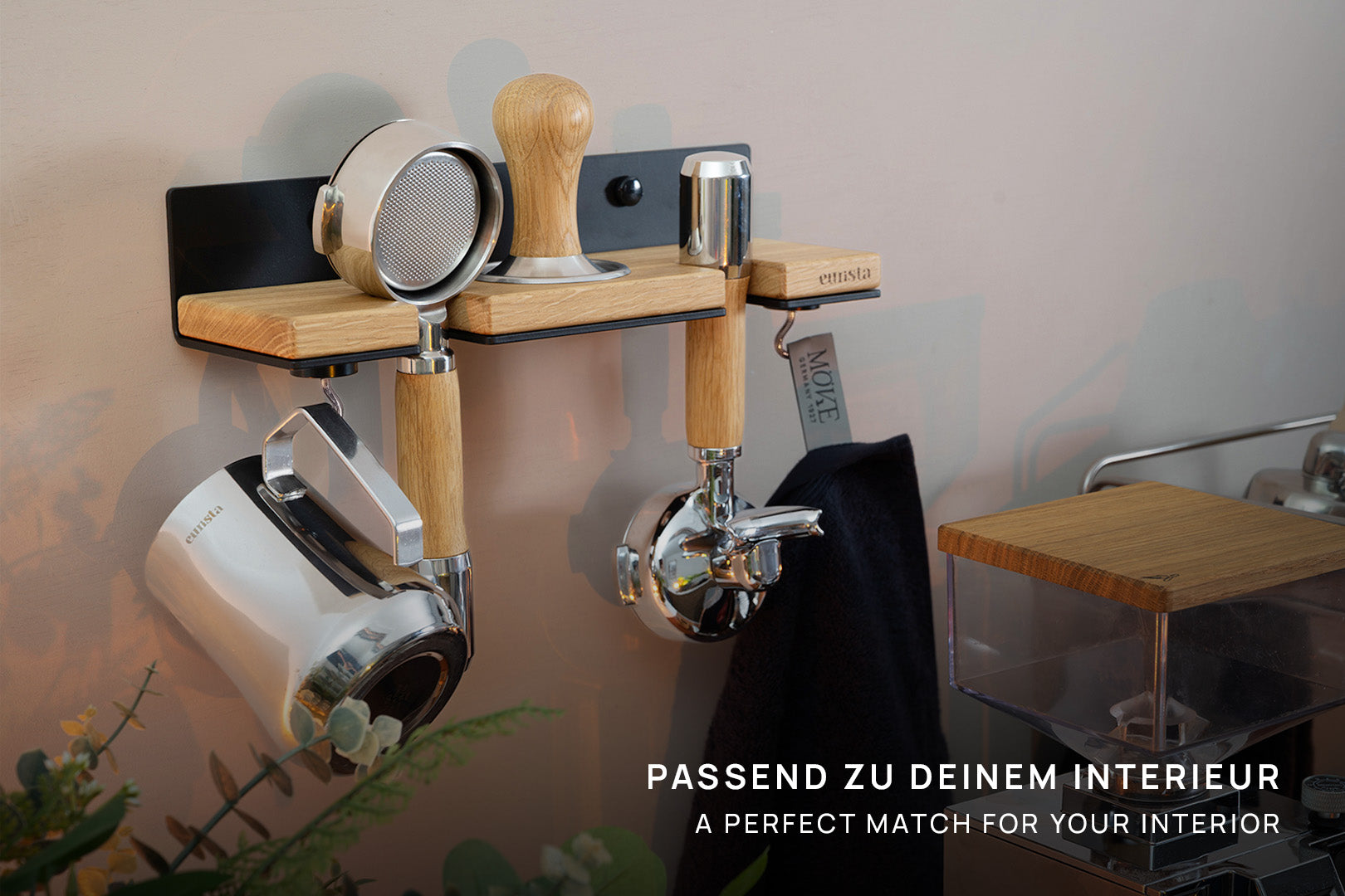 eurista wallmount - Wandhalterung für Siebträger & Barista-Zubehör