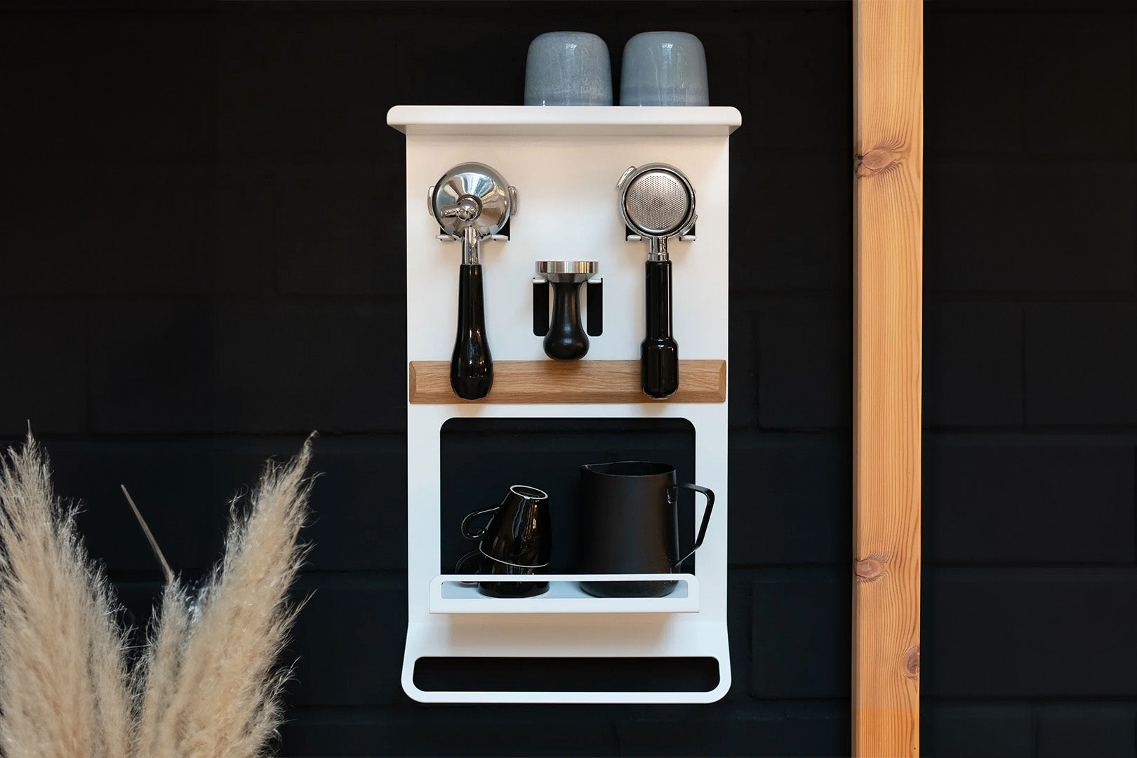 FLATE Barista Regal für Siebträger, Tamper & Zubehör