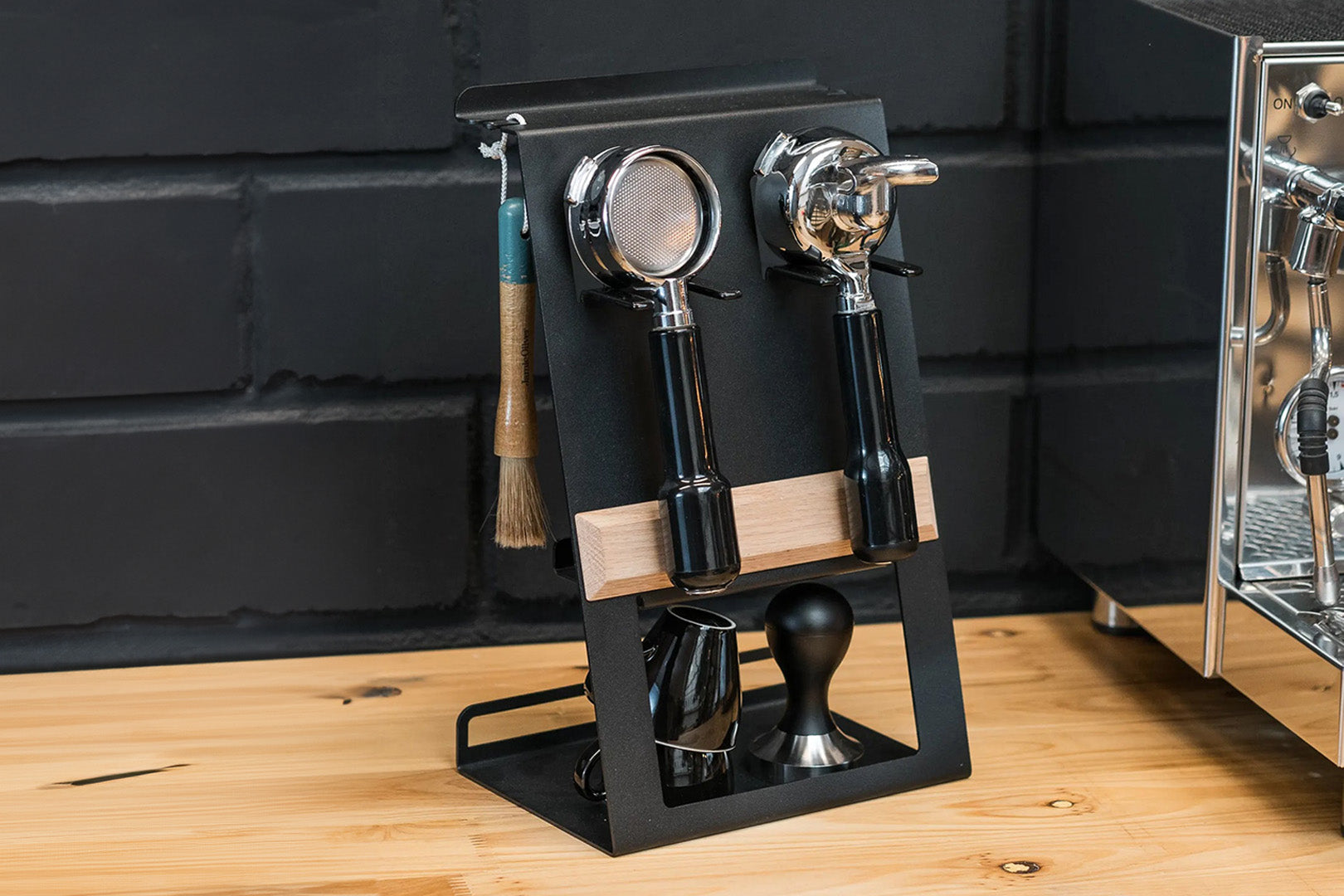 FLATE Station mit Siebträgerhalter für Barista Zubehör