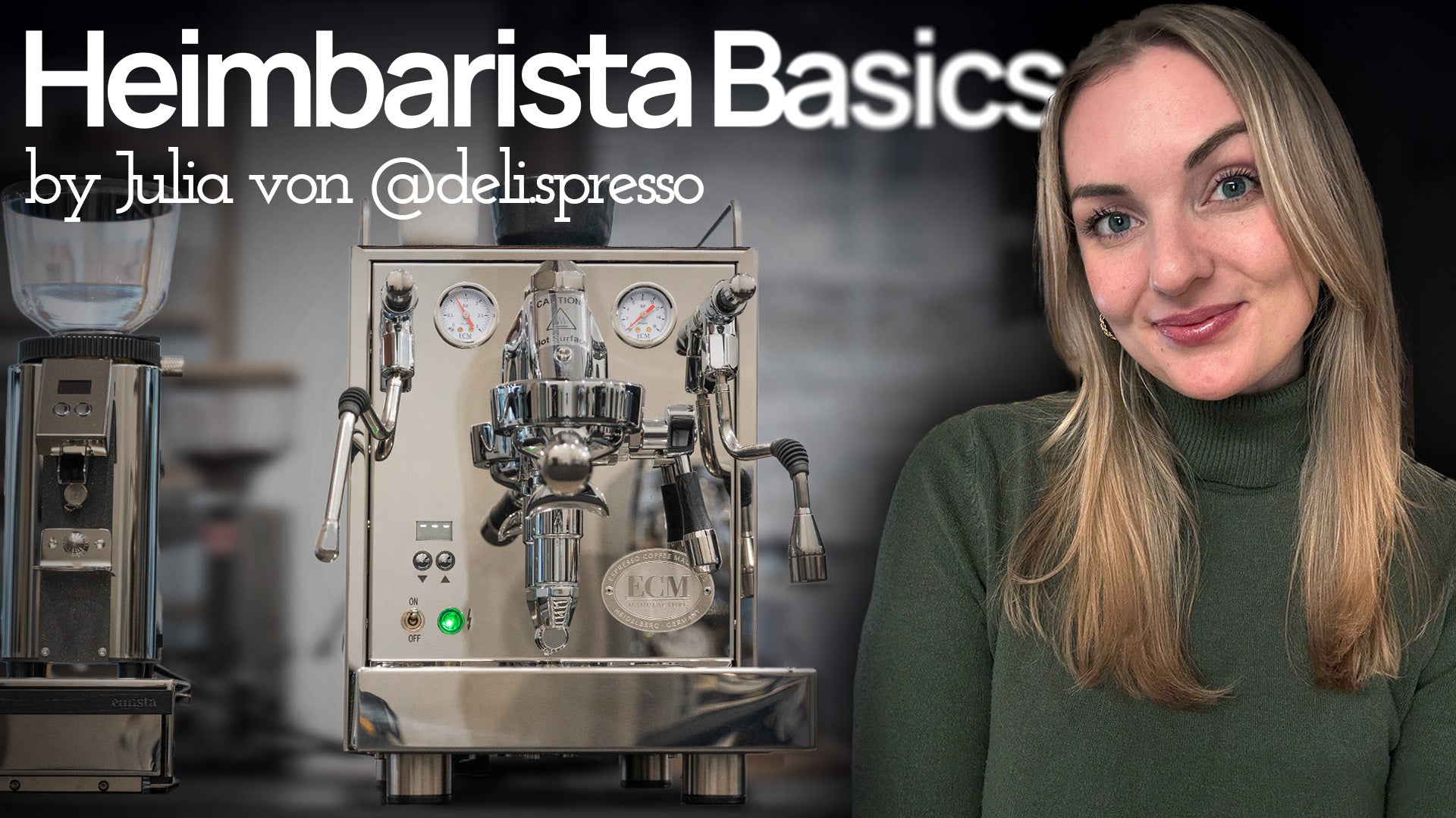 [Barista Kurs] Heimbarista Basics || Setup • Mahlgrad & Espresso • Milchschäumen & LatteArt • Reinigung (bis zu 8 Personen)