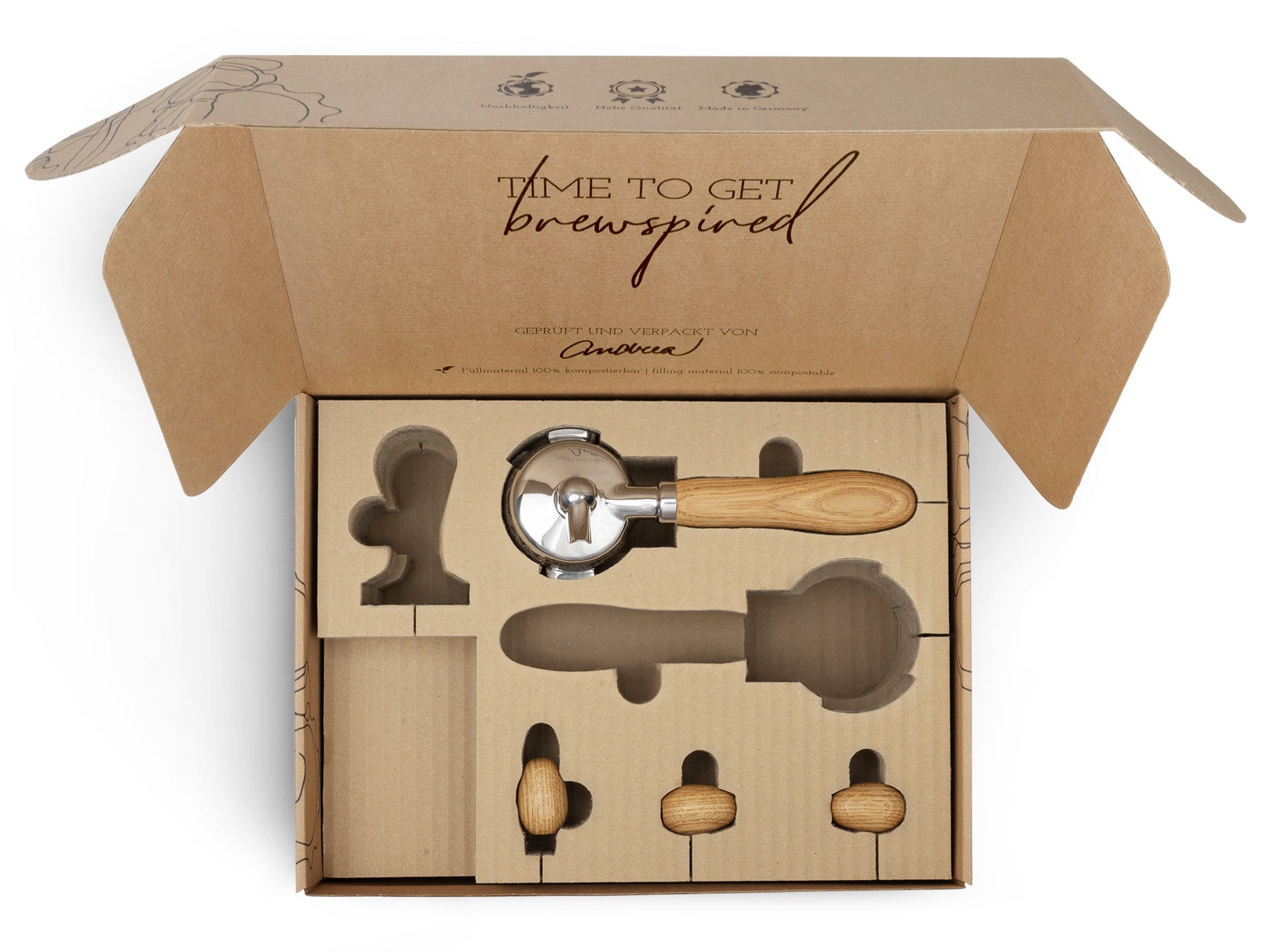 Holz Veredelungsset – für Bezzera E61-Maschinen ("klassisch")