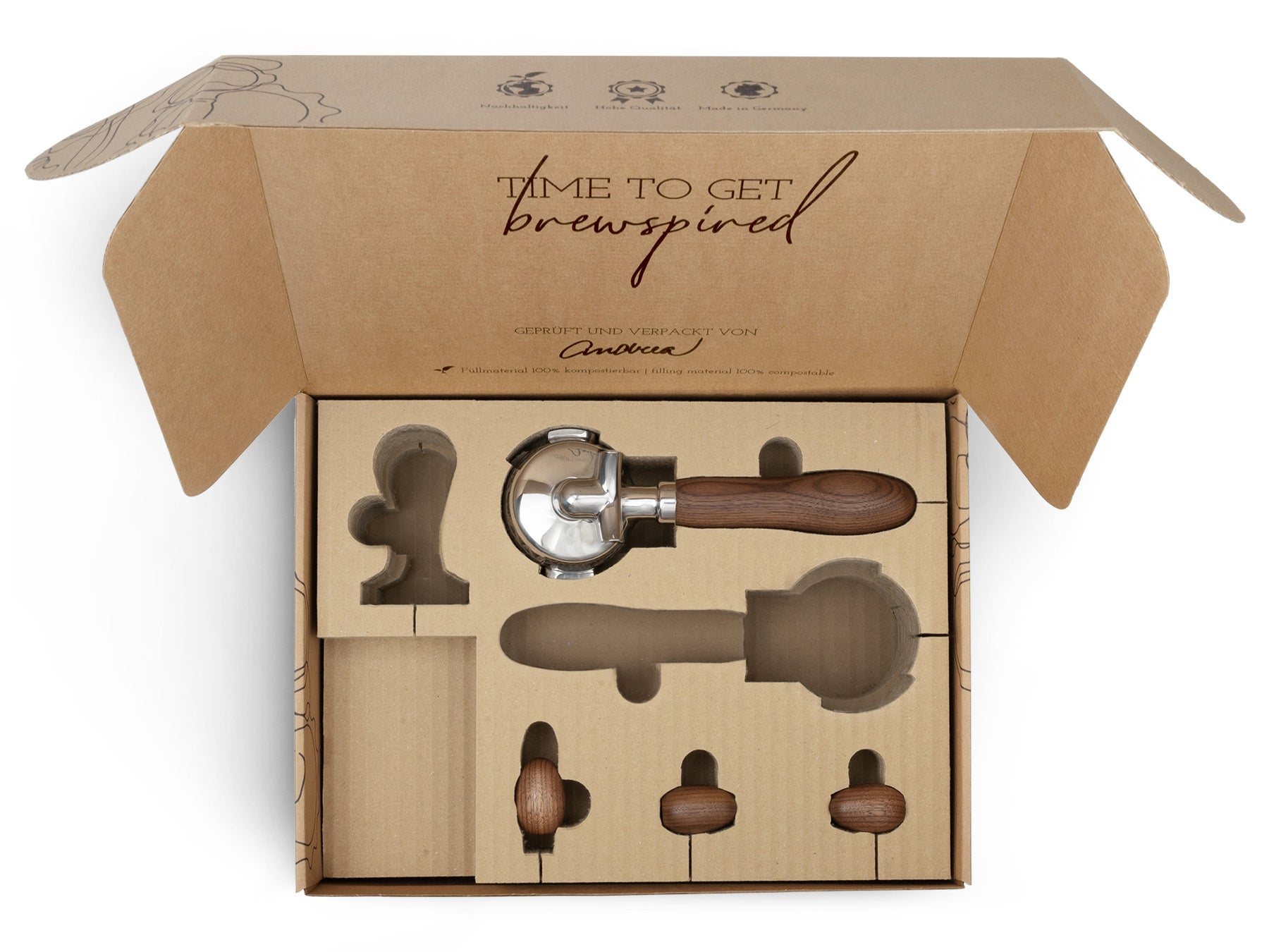 Holz Veredelungsset – für Bezzera E61-Maschinen ("klassisch")