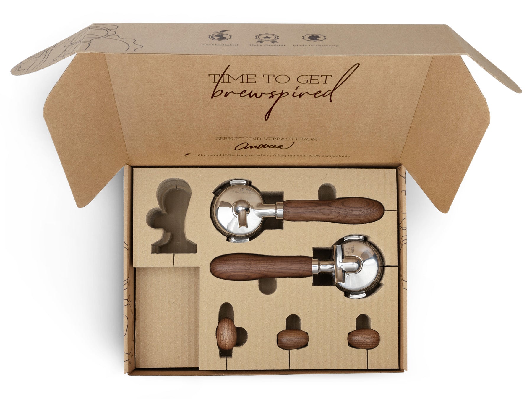 Holz Veredelungsset – für Quickmill Rubino (Kipphebel)