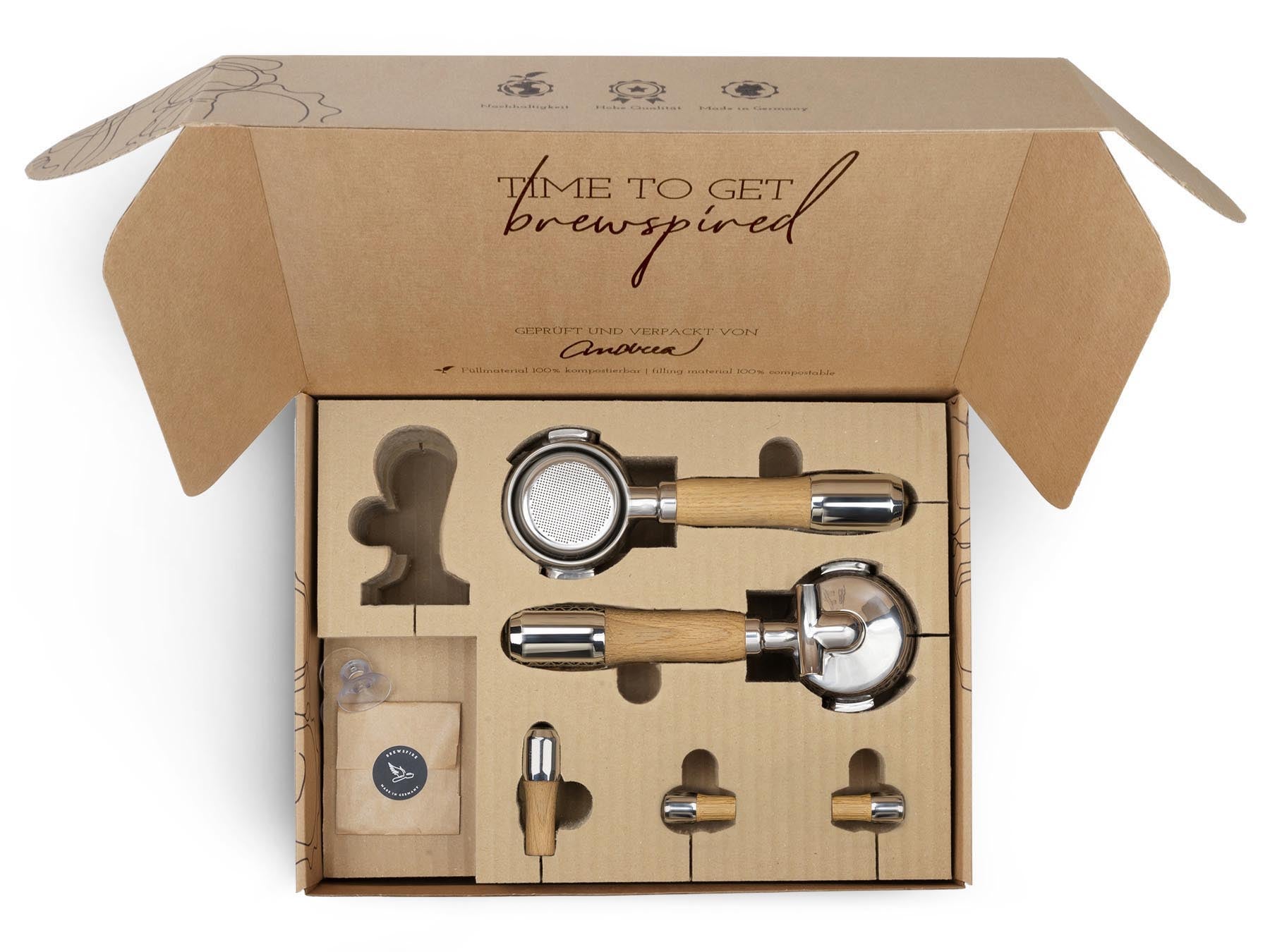 Holz Veredelungsset – für ECM Kipphebelmaschinen (Synchronika, Technika, etc.)