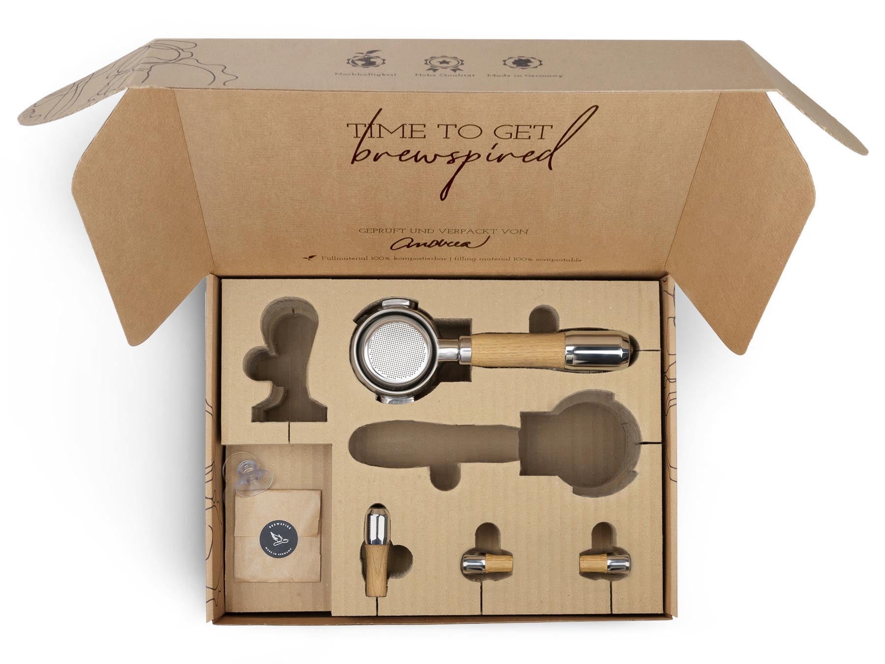 Holz Veredelungsset – für ECM Kipphebelmaschinen (Synchronika, Technika, etc.)