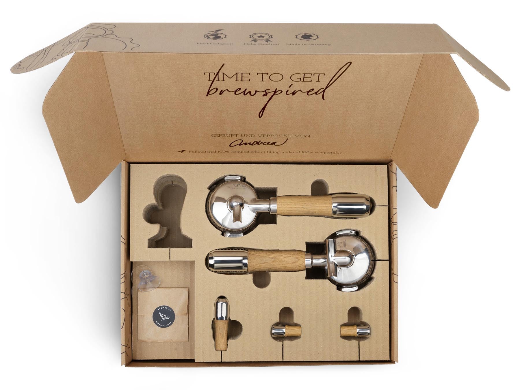 Holz Veredelungsset – für ECM Kipphebelmaschinen (Synchronika, Technika, etc.)