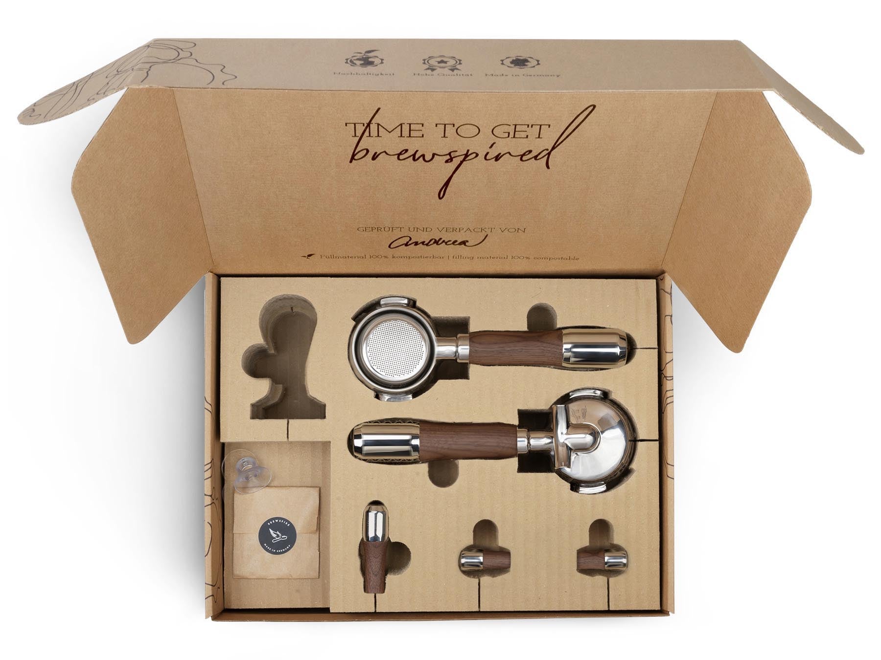 Holz Veredelungsset – für ECM Kipphebelmaschinen (Synchronika, Technika, etc.)