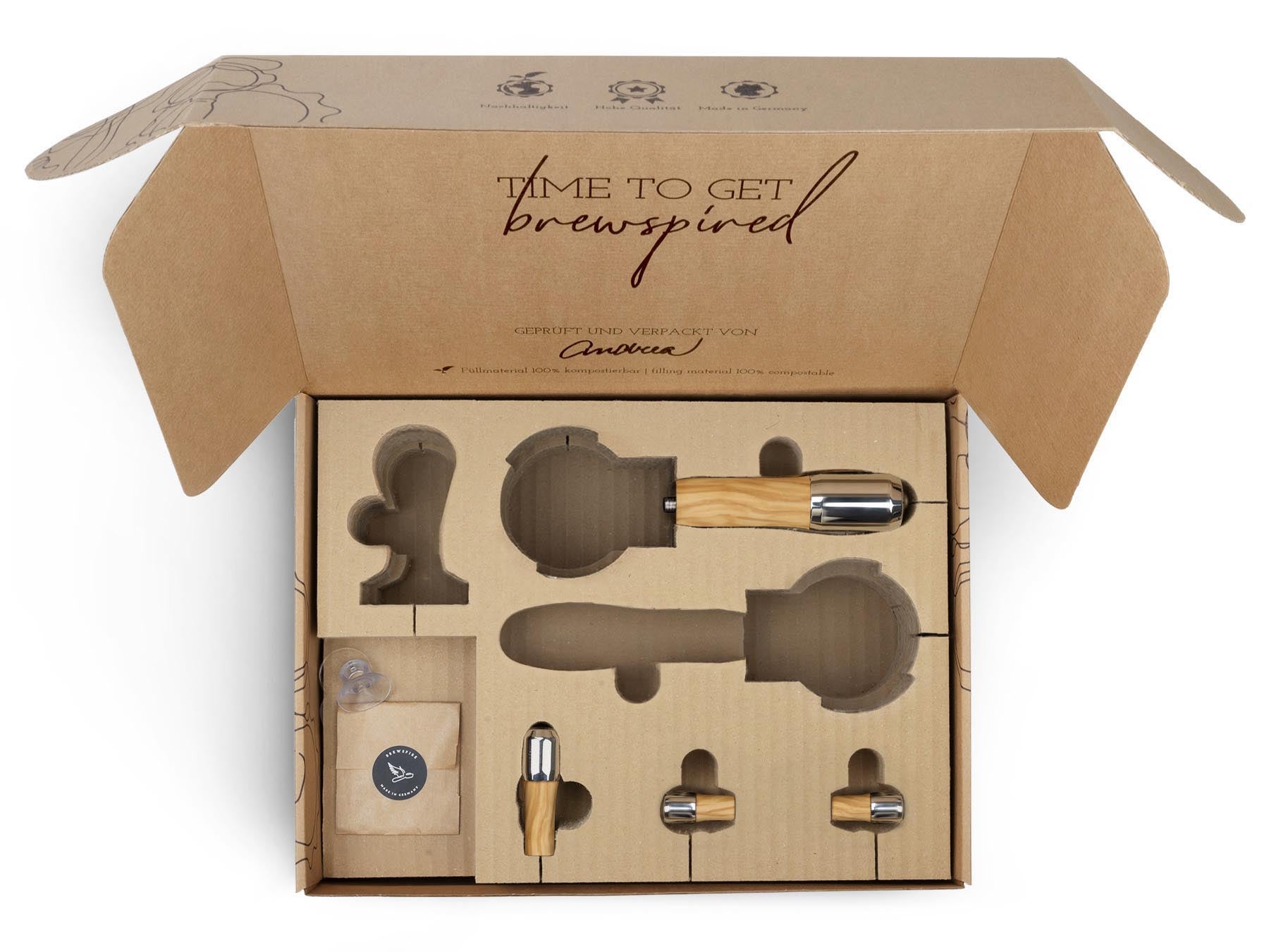 Holz Veredelungsset – für ECM Kipphebelmaschinen (Synchronika, Technika, etc.)