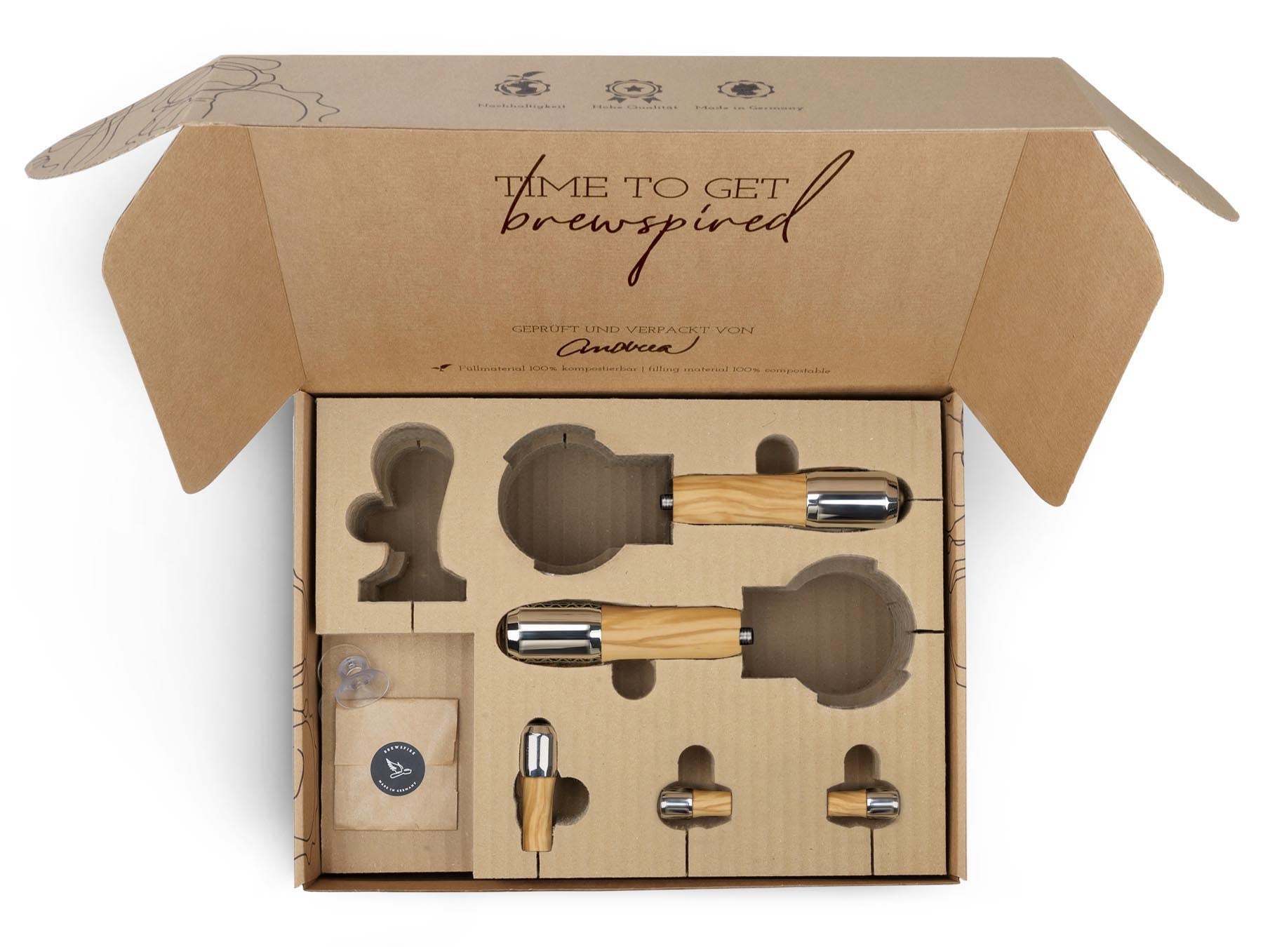 Holz Veredelungsset – für ECM Kipphebelmaschinen (Synchronika, Technika, etc.)