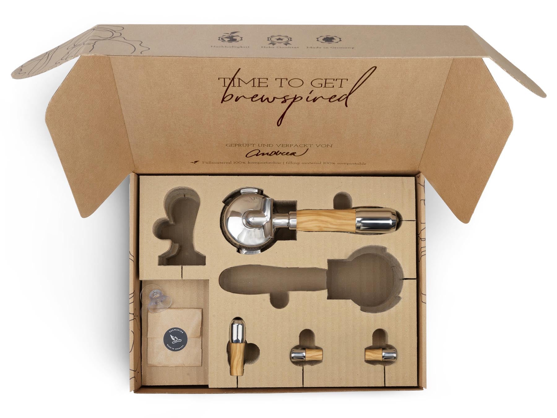 Holz Veredelungsset – für ECM Kipphebelmaschinen (Synchronika, Technika, etc.)