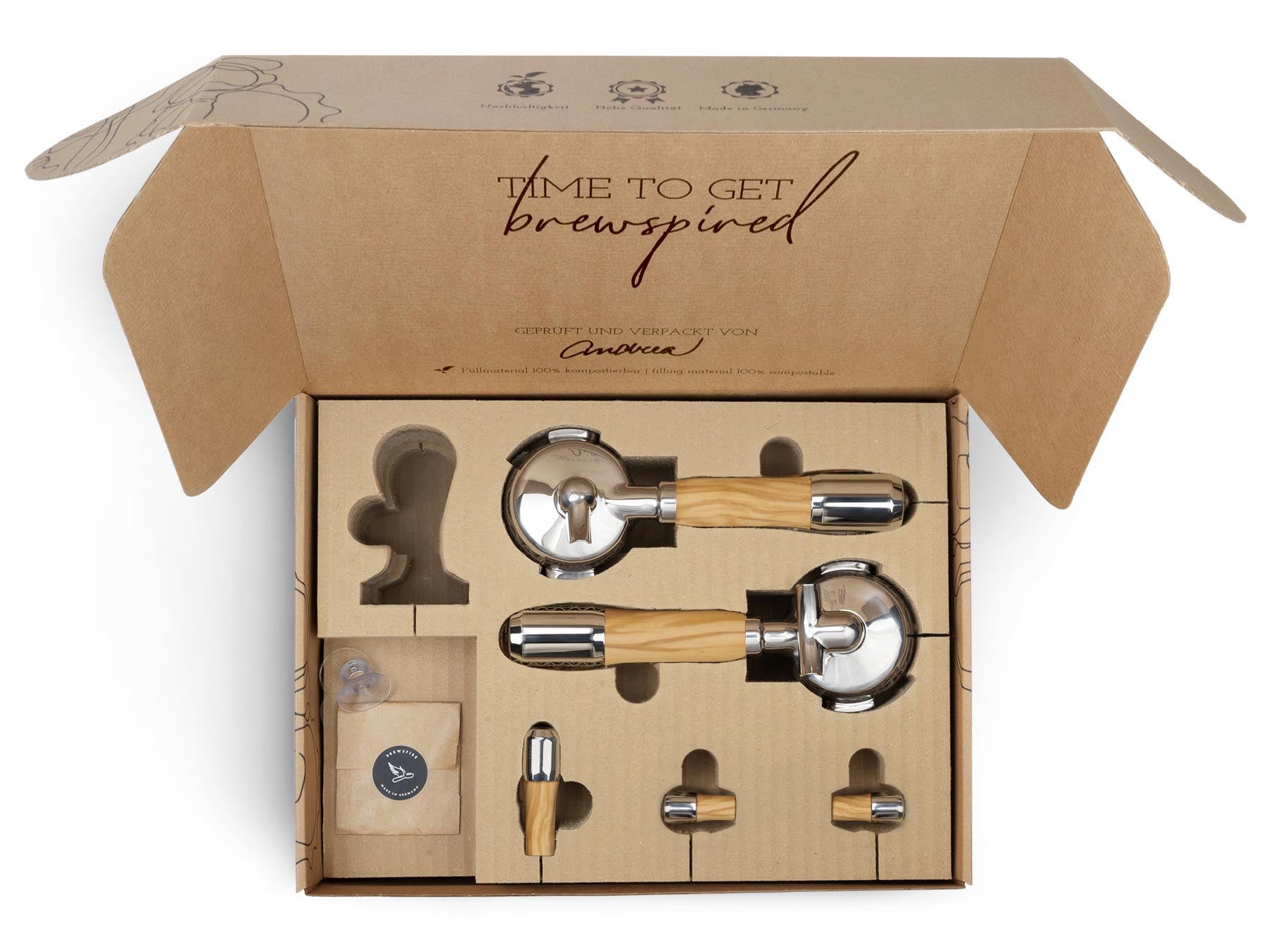 Holz Veredelungsset – für ECM Kipphebelmaschinen (Synchronika, Technika, etc.)