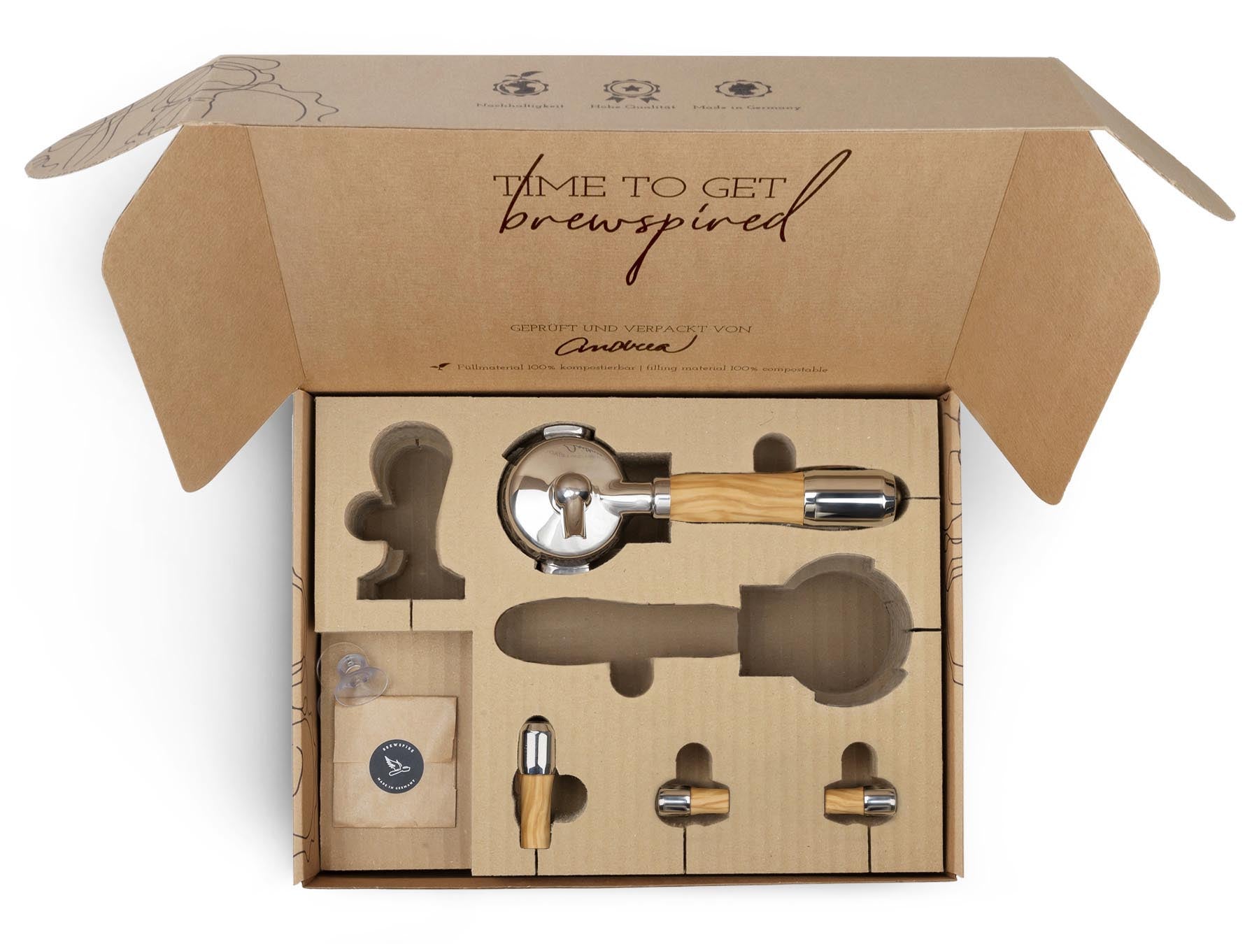 Holz Veredelungsset – für ECM Kipphebelmaschinen (Synchronika, Technika, etc.)