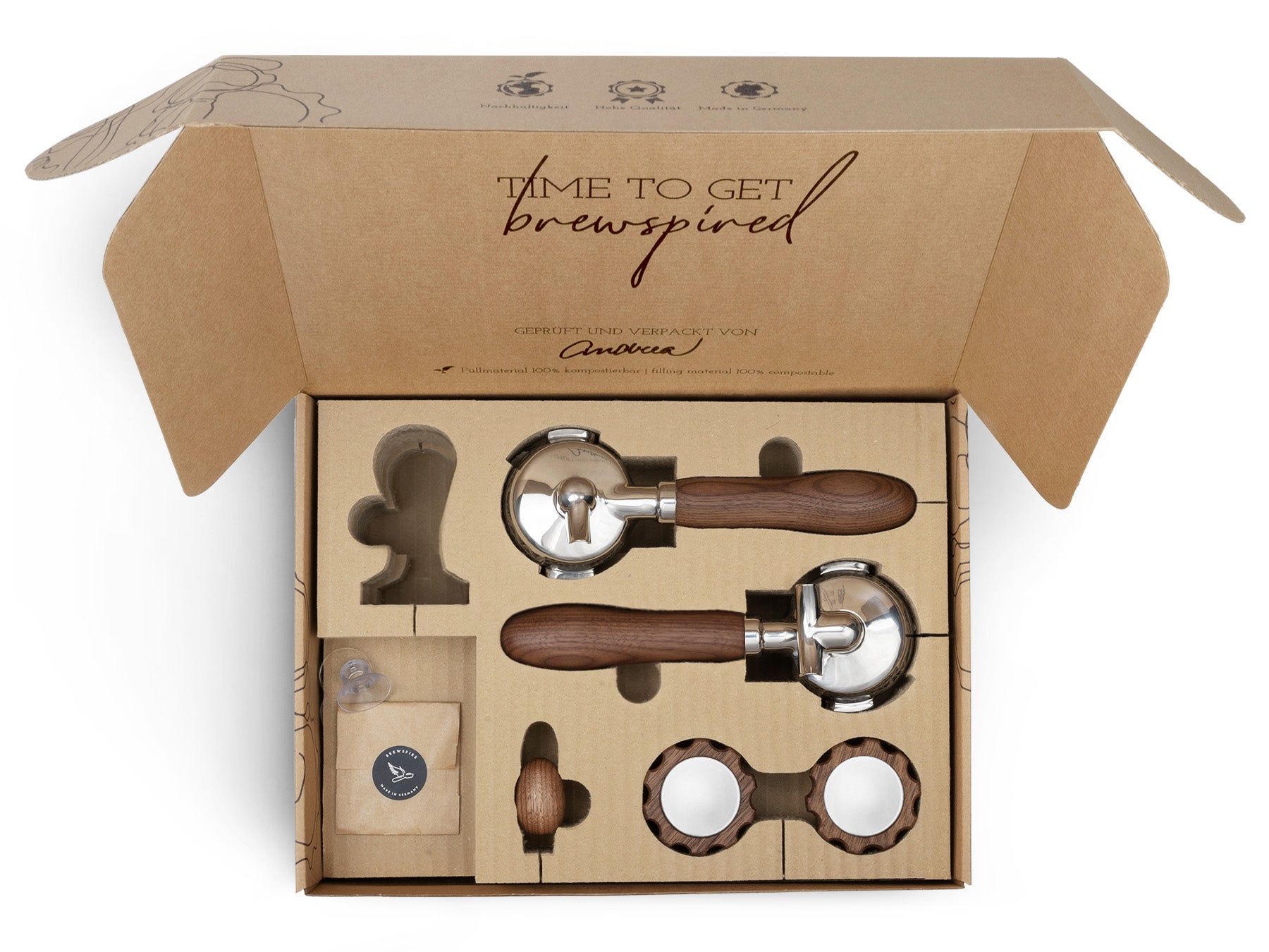 Holz Veredelungsset – für Quickmill Rubino (Drehrad)