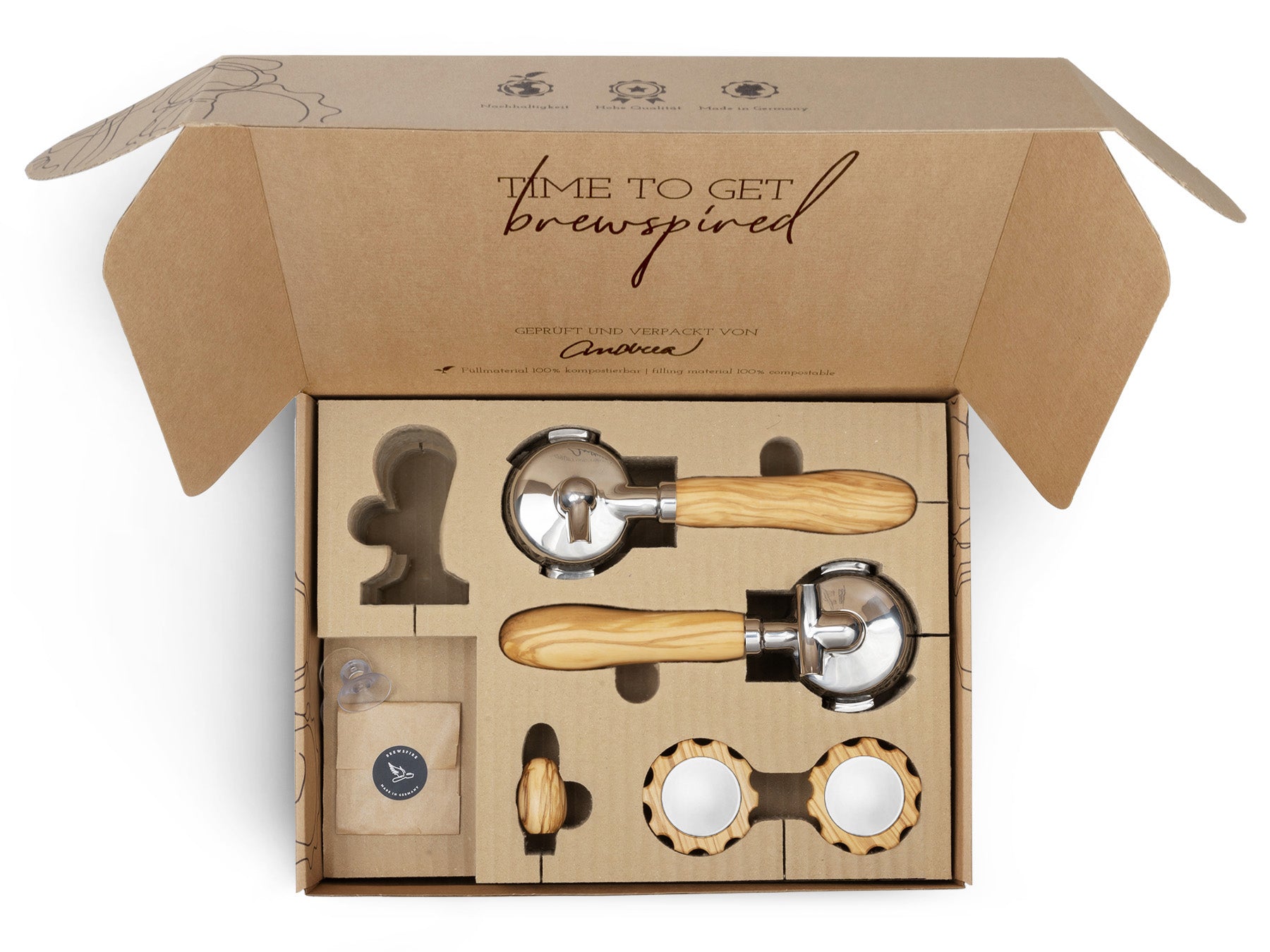 Holz Veredelungsset – für Quickmill Rubino (Drehrad)