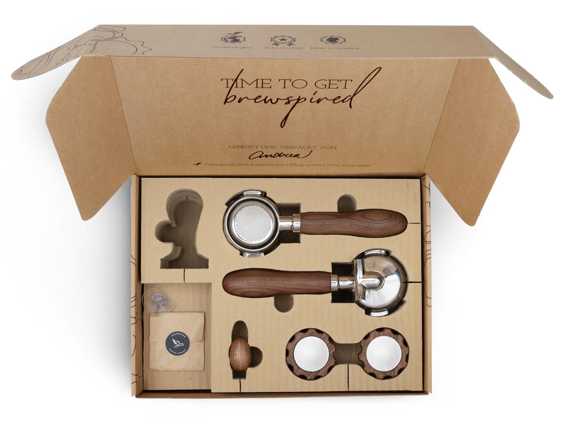 Holz Veredelungsset – für Quickmill Rubino (Drehrad)