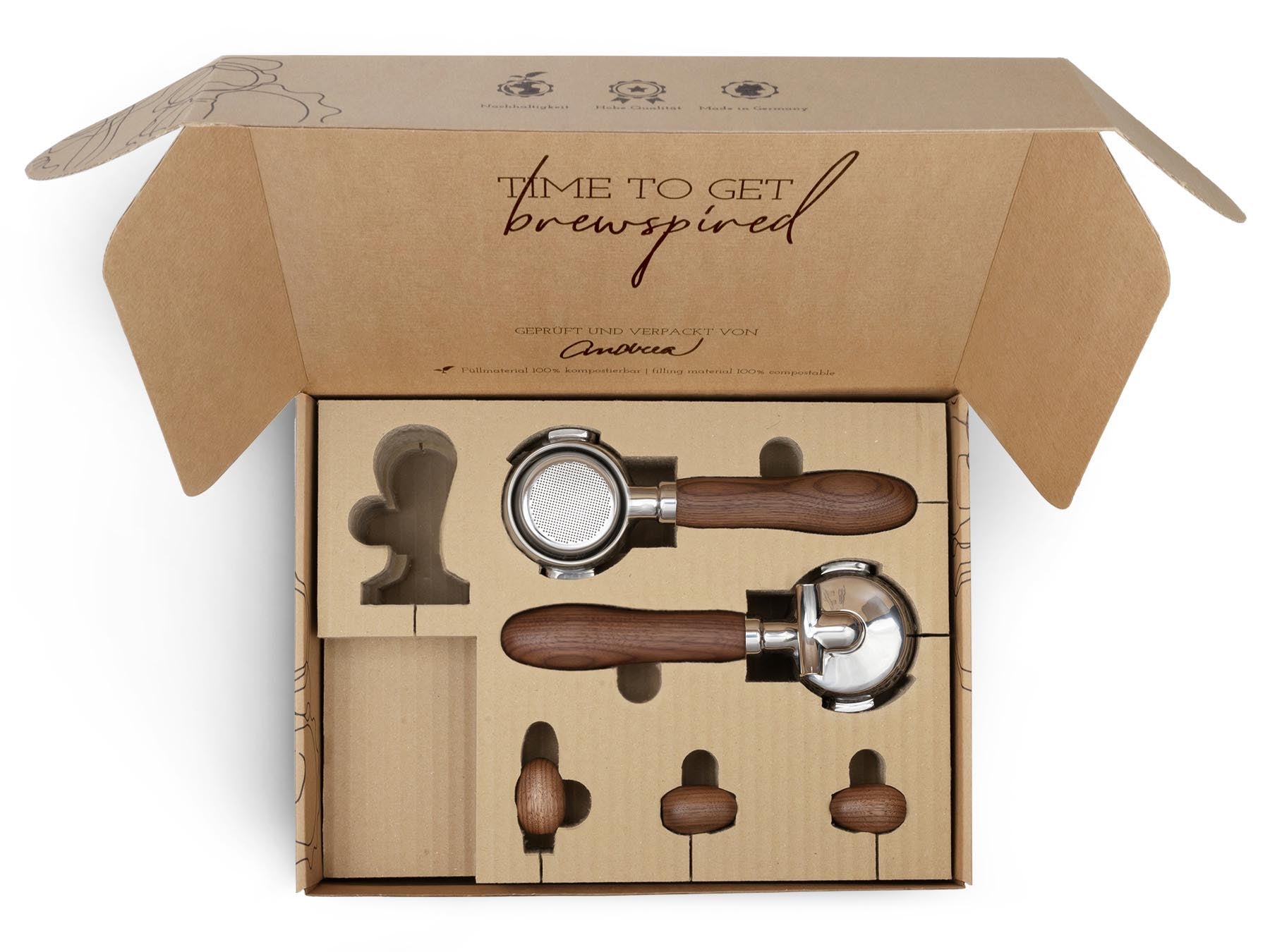 Holz Veredelungsset – für Quickmill Rubino (Kipphebel)