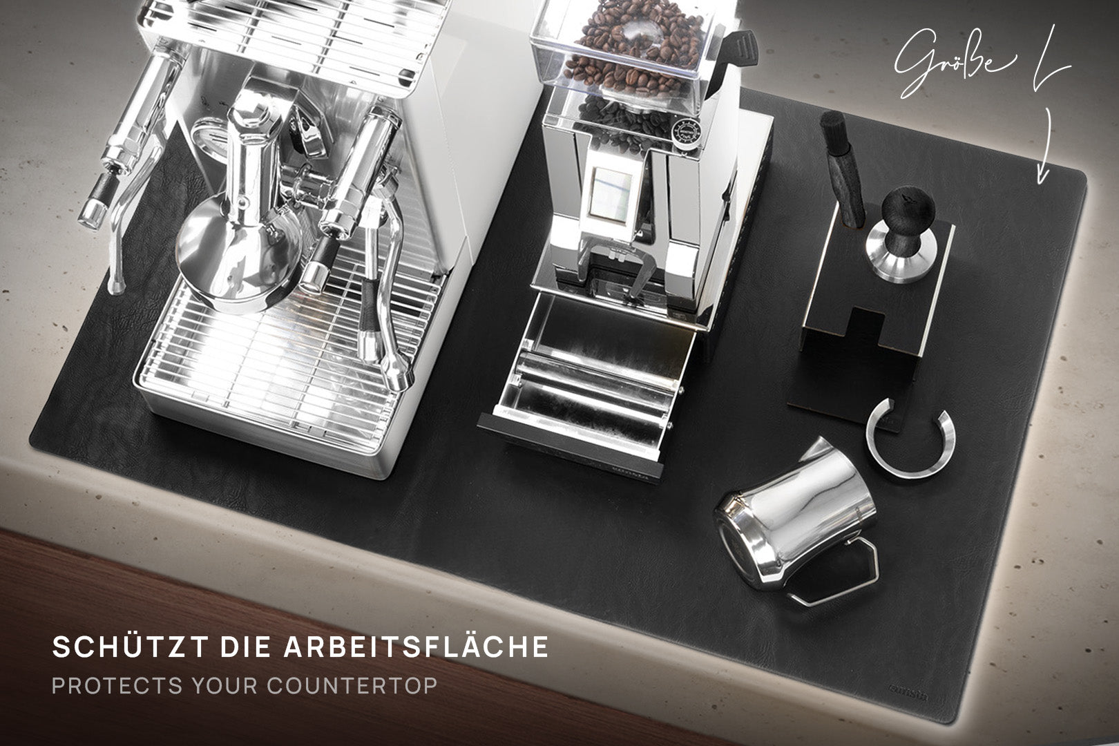 eurista Grundmatte für die Kaffee-Ecke - Zweifarbig wendbar