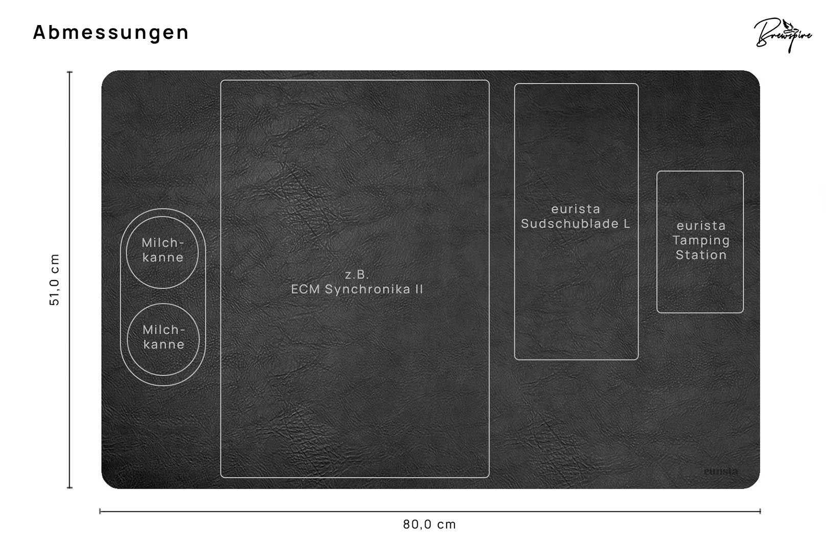 eurista Grundmatte für die Kaffee-Ecke