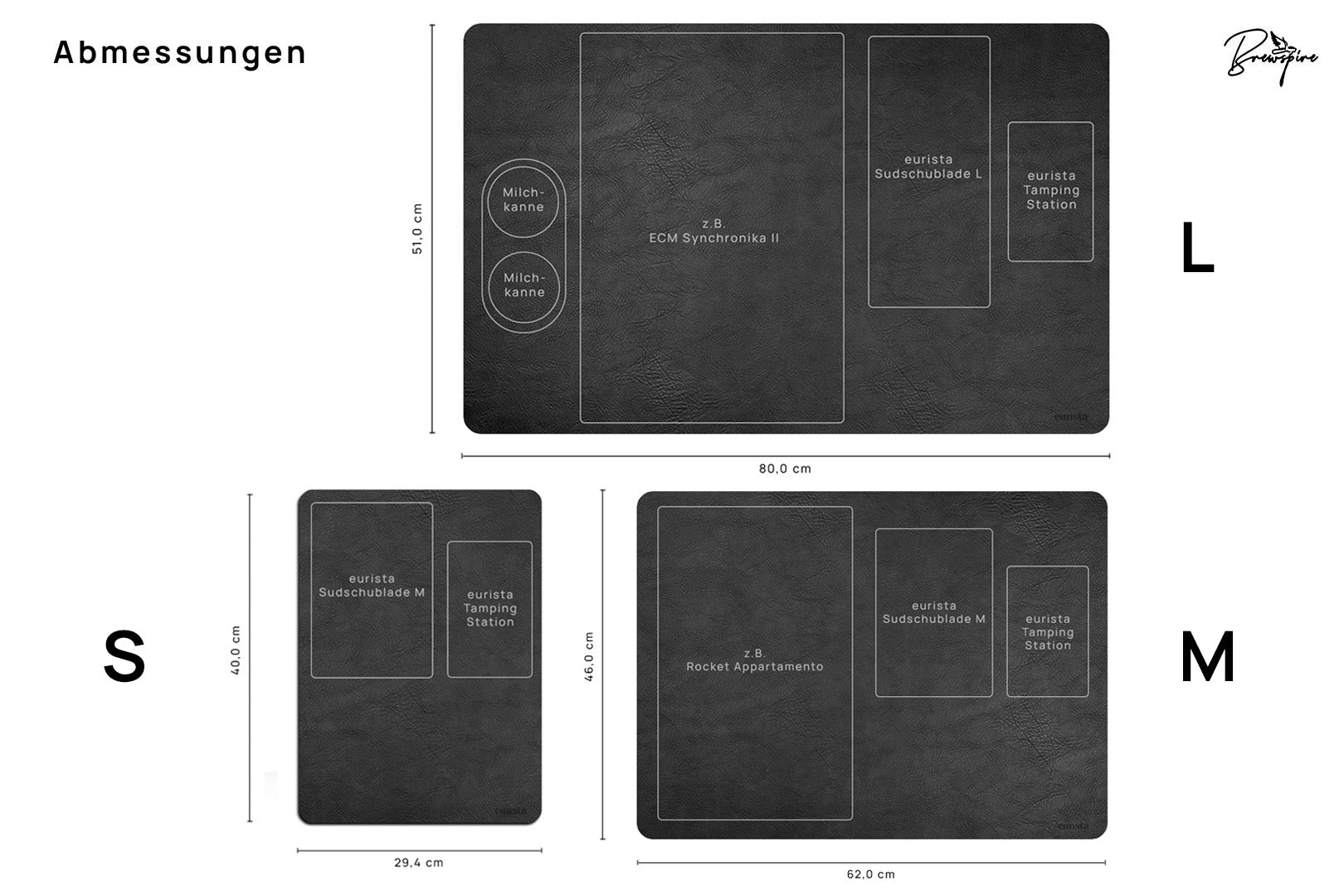 eurista Grundmatte für die Kaffee-Ecke - Zweifarbig wendbar